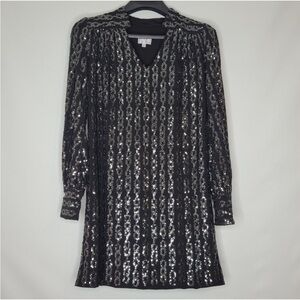 MILLY dress New York Sequin Chain Link size XS 2